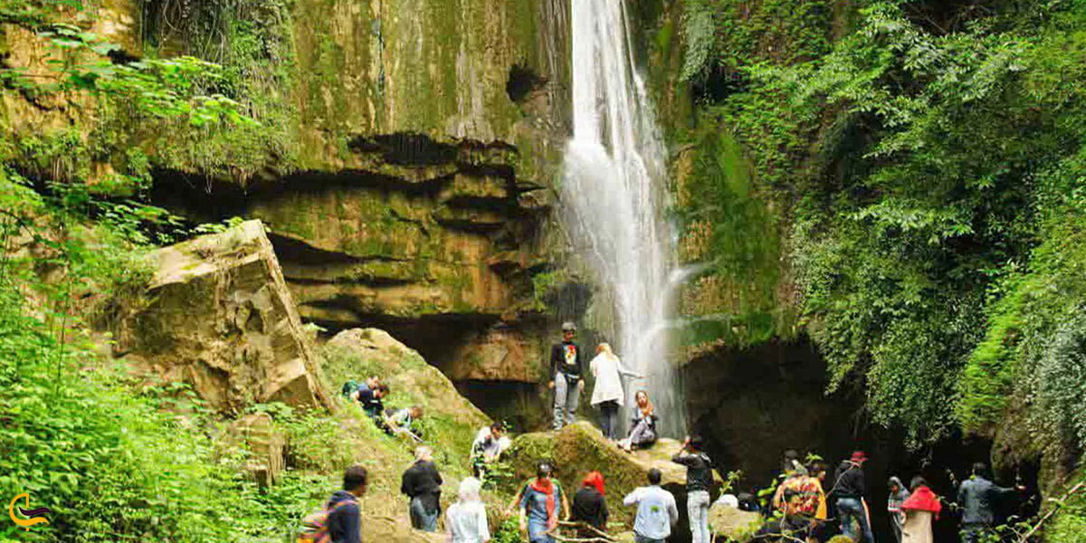 آبشار ترز از جاهای دیدنی جنگل لفور سوادکوه