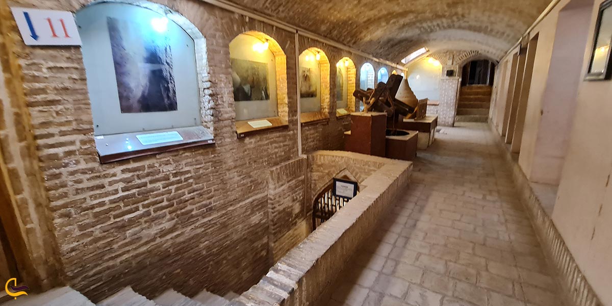 سطح سوم (زیر‌زمین) | محل سکونت در تابستان‌ها  موزه آب یزد