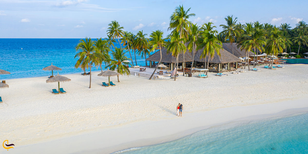 ساحل جزیره‌ ولیگاندو یکی از جاهای دیدنی مالدیو