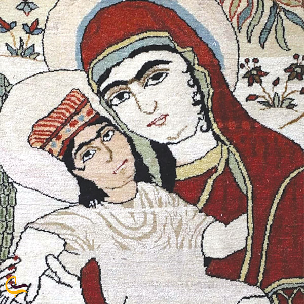 گلیم حضرت عیسی و حواریون در موزه فرش ایران