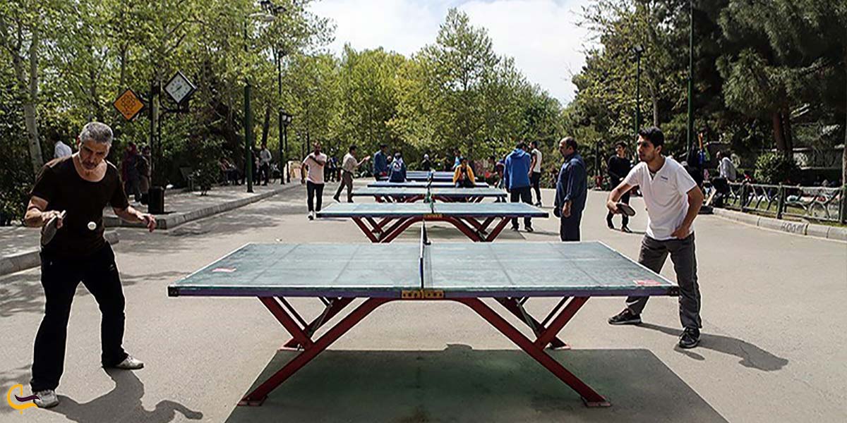 میزهای تنیس روی میز در پارک ملت تهران