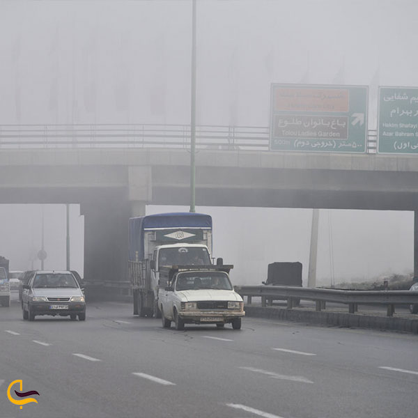 آلودگی محیط زیست   در سفر با ماشین