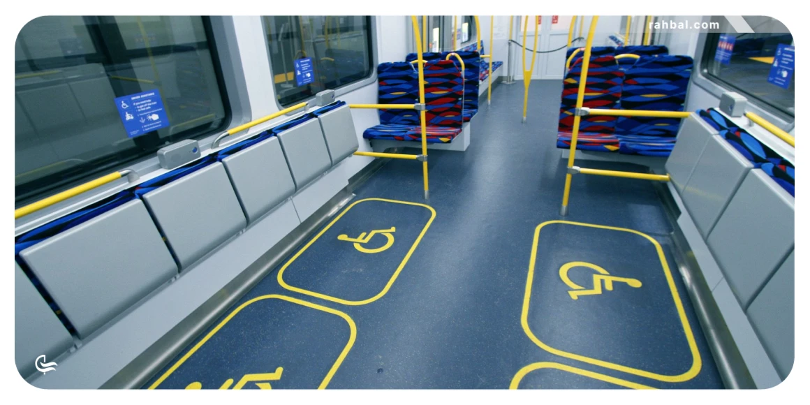امکانات قطار برای معلولان