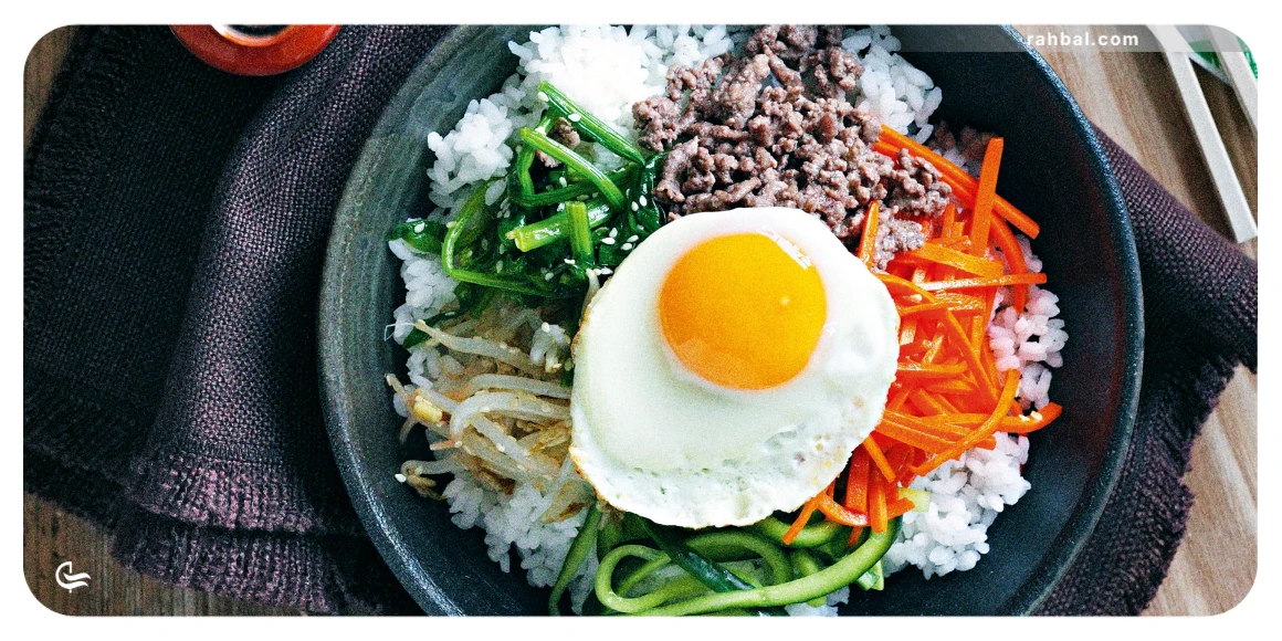 بیبیمباپ از معروف ترین غذاهای کره ای
