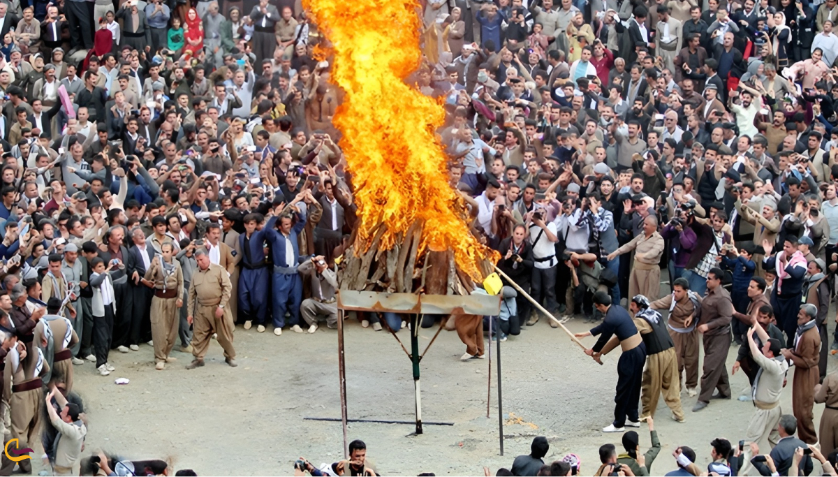 چهارشنبه سوری در سنندج